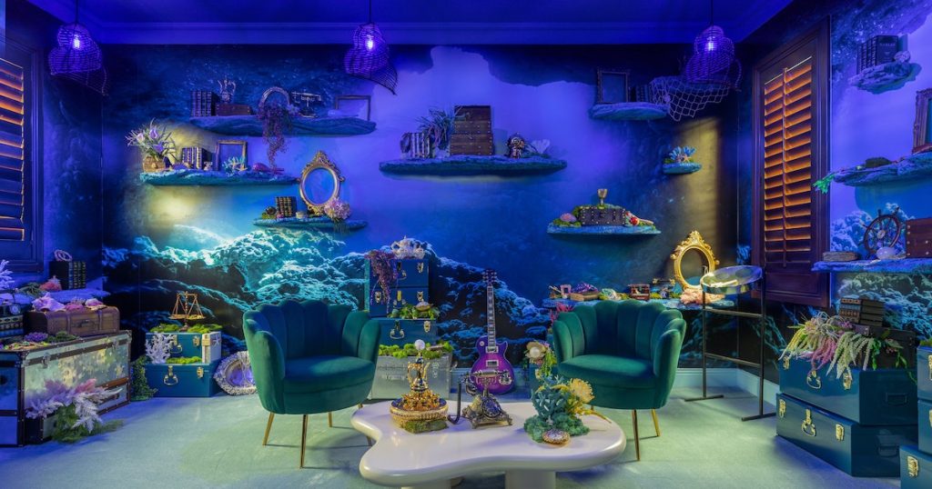 Inside of Scheduling.com’s ‘Little Mermaid’ “Underneath The Sea” Beach front House