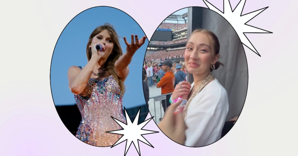 Taylor Swift & Lola Tung Had A ~Moment~ At The Eras Tour