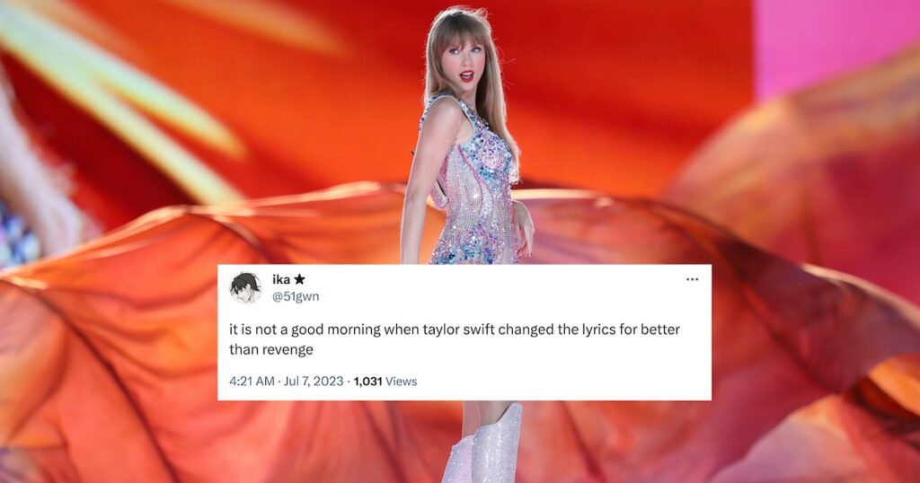 Taylor Swift’s New Lyrics On “Superior Than Revenge” Have Swifties Divided