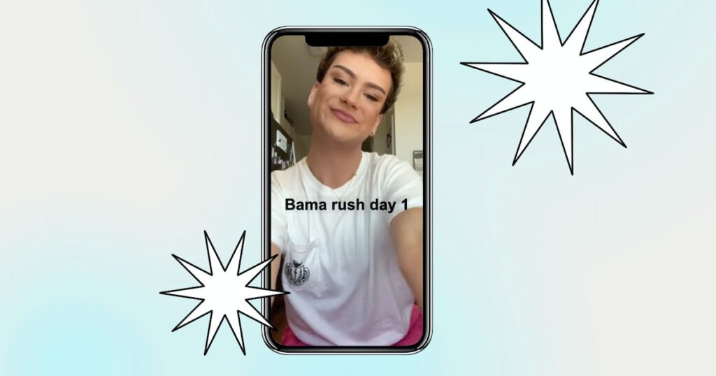 TikTok’s Grant Sikes On Daily life One particular 12 months Article-Bama Rush Drama