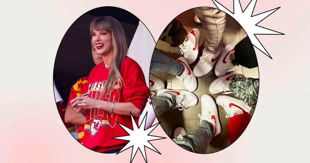 Taylor Swift’s Recreation Working day Sneakers Could possibly Have A Magic formula That means