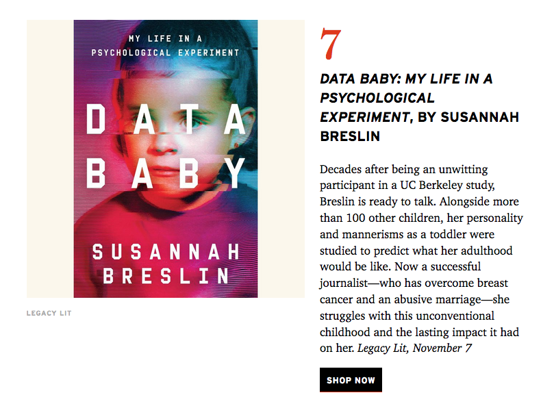 Details Baby Is 1 of Alta Journal’s ‘11 New Guides for November’ — SUSANNAH BRESLIN