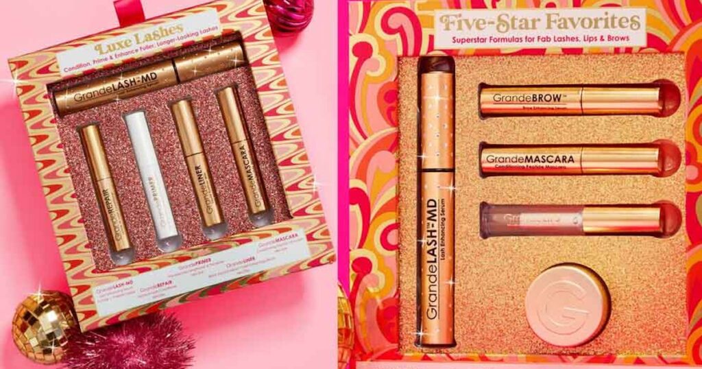 Grande Cosmetics’ New Vacation Gift Sets Offer *Major* Price savings On Lash-Boosting Serums & Brow Treatment plans
