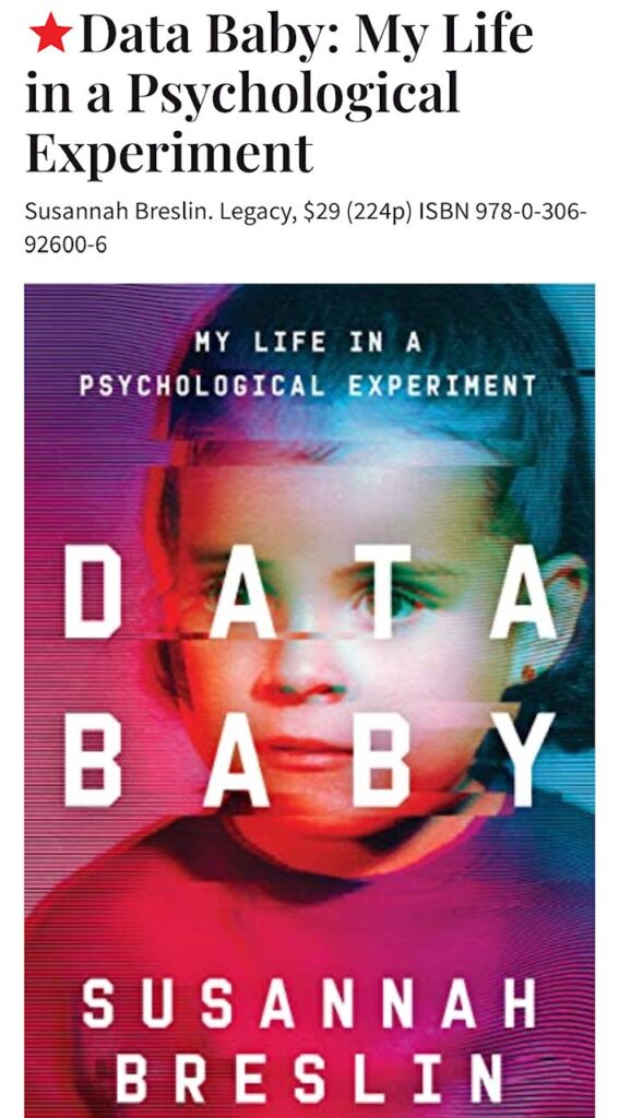 Facts Newborn Gets a Starred Evaluate in Publishers Weekly — SUSANNAH BRESLIN