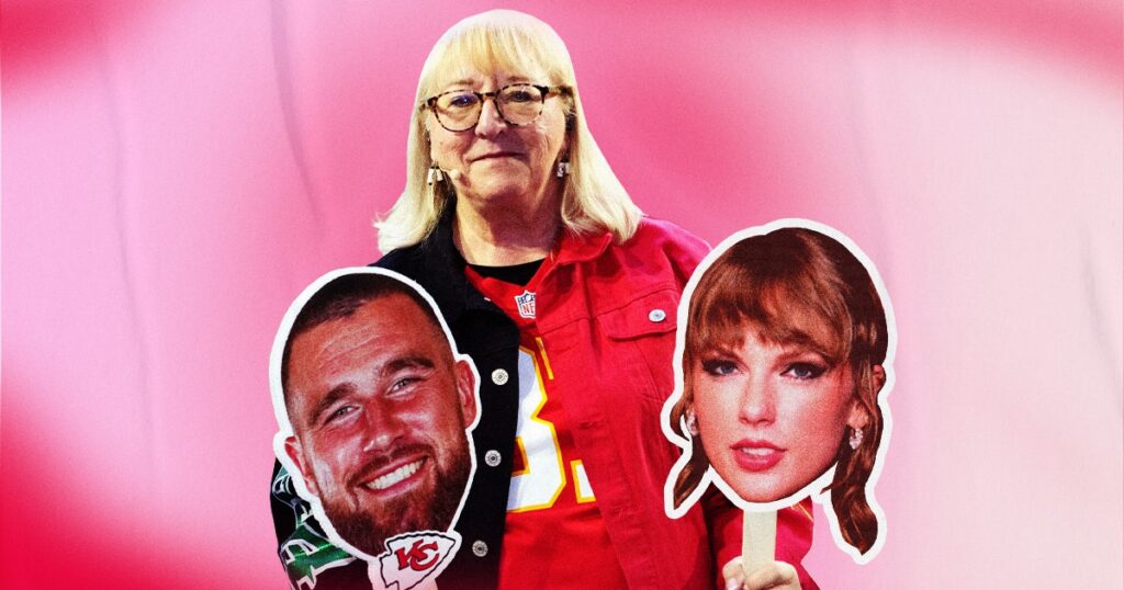 Donna Kelce On Travis & Taylor, The Eras Tour Motion picture, & Dealing With Fame