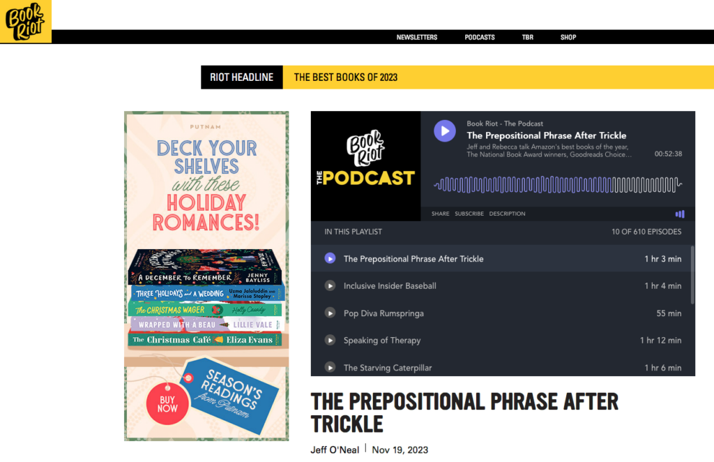 Facts Newborn Highlighted on The Book Riot Podcast — SUSANNAH BRESLIN