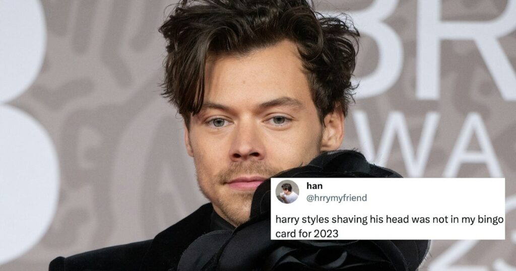 Harry Styles’ Shaved Head Has Everybody Mourning The Loss Of His Hair