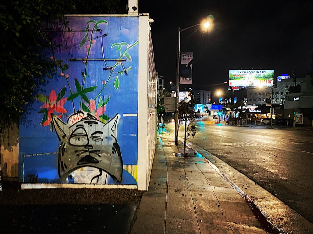 Sunset Boulevard at Night time